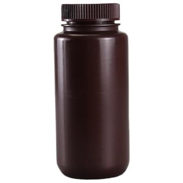 泰坦 塑料广口瓶，HDPE，500ml，琥珀色，无酶，免洗，防漏无内盖，未灭菌，1箱（5个/包，10包/箱），TYSL-HD500A-ZX 售卖规格：1箱
