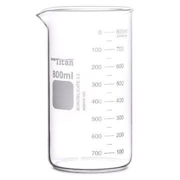 泰坦 高型烧杯 800ml 特优级，1盒（1只/盒）TYBL-0208 售卖规格：1盒