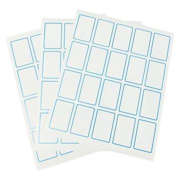 泰坦 蓝框标签，中号40×6cm，经济型（适合铅笔、钢笔、油性笔），可打印/书写，10页/袋，TYBQ-0039 售卖规格：1袋