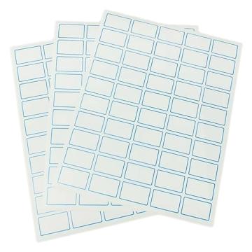 泰坦 蓝框标签，小号25×4cm，经济型（适合铅笔、钢笔、油性笔），可打印/书写，10页/袋，TYBQ-0038 售卖规格：1袋