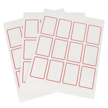 泰坦 红框标签，大号50×7cm，经济型（适合铅笔、钢笔、油性笔），可打印/书写，10页/袋，TYBQ-0037 售卖规格：1袋
