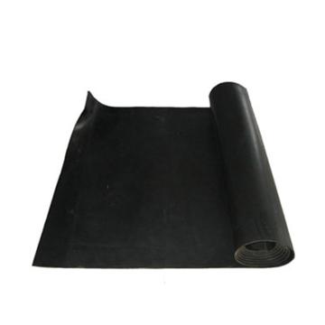 Raxwell 耐高压光面平面绝缘垫，RJMI0037 黑色 10mm厚，1m宽，1米/卷，30KV 售卖规格：1卷