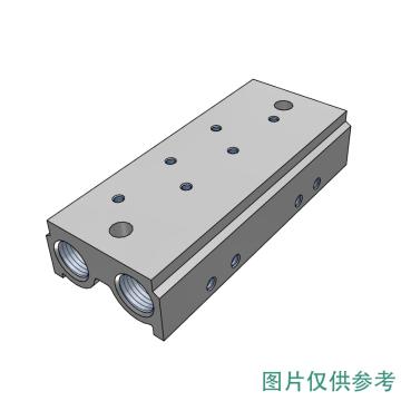 SMC 3通电磁阀/先导式，SS3YJ5-20-03 弹性密封,内部先导式用集装式,20型 售卖规格：1个