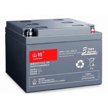山特 蓄电池，C12-26含更换安装