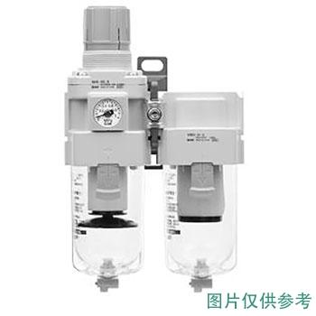 SMC 二联件，AC20D-01-B 过滤调压+油雾分离器,无压力表 售卖规格：1个