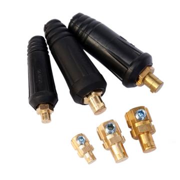 哈德威 電纜線快速接頭（連接器），插頭+插座，黑色 35-50