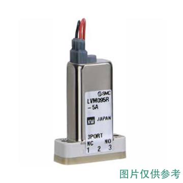 SMC 小型化学液用直动式2·3通电磁阀，LVM09R3-5C-6 底板配管型 售卖规格：1个