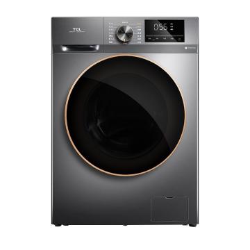 TCL 10公斤直驅全自動變頻 洗烘一體 滾筒洗衣機，G100F12-HD星耀灰