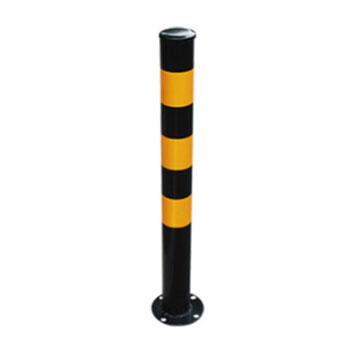 锦安行 黑黄钢管防撞柱，高750mm，含安装螺丝，JCH-FZH11 售卖规格：1个