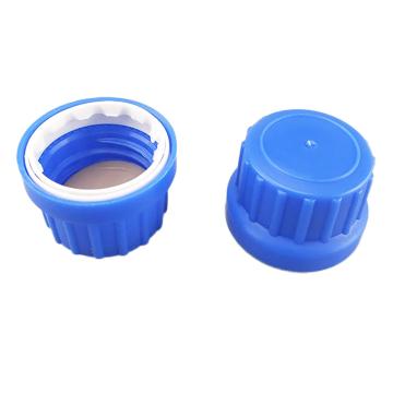 泰坦 通用瓶盖，蓝色，德国标准PP防盗盖+PE/PTFE褐色垫片GL28螺口，D×H:36×24mm，1包（40个），TYBL-PG-B007 售卖规格：1包