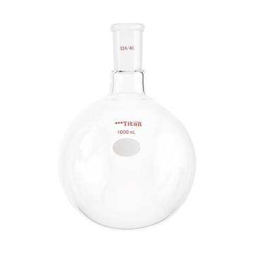 泰坦 单颈圆底球瓶，厚壁高强度，磨口：24/40，1000ml 特优级，TF304000 售卖规格：1个