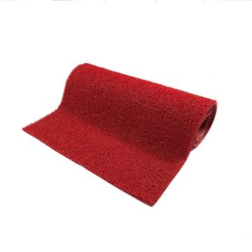 Raxwell 除尘刮沙垫 PVC圈丝细丝有底 1.2m*15m*11mm 红色 单位：卷