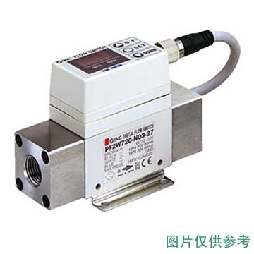 SMC 水用数字式流量开关，PF2W720-04-67 显示一体型 售卖规格：1个