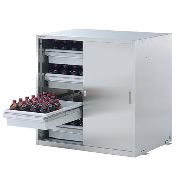 亚速旺/Asone 加固型不锈钢药品柜，3-4462-23 SUS430制 售卖规格：1个