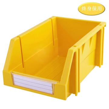 Raxwell 组立背挂零件盒 物料盒，外尺寸规格D*W*H(mm)：240×150×124，全新料，黄色，单位：个