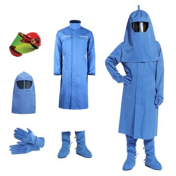 优普泰 防电弧大袍套装，FD004-M 36卡 三级，蓝色（同款5套起订） 售卖规格：1套