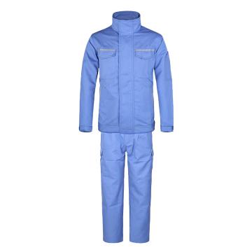 优普泰 防电弧夹克+防电弧裤子套装，FD003-M 12卡二级 阻燃防电弧，蓝色M码（同款50套起订） 售卖规格：1套
