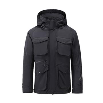 雅姿坊 冲锋衣，FZ528黑色-XL 热封牛津布+防跑绒胆布，80%白鸭绒（同系列30套起订） 售卖规格：1件