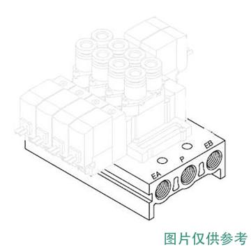 SMC 五通阀，SS5Y5-41-03-C6-Q 售卖规格：1个