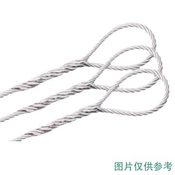 巨力 插编钢丝绳索具(钢芯)，镀锌无油WDW10*4m，加压制铝管套