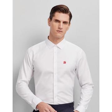 蒂夫曼 长袖衬衣,100%全棉免烫，蓝色、白色、蓝色竖条纹，38-50