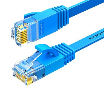 山泽 CAT6六类千兆非屏蔽八芯纯铜扁平网络跳线，SZ-6015BE 蓝色 1.5米 售卖规格：1条
