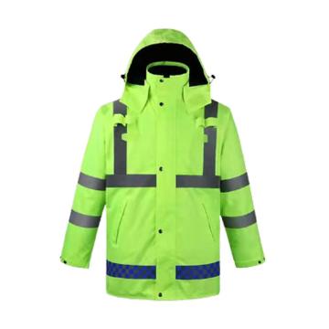 古原 防寒棉雨衣，荧光绿-4XL 可拆卸内胆（同系列10件起订） 售卖规格：1件