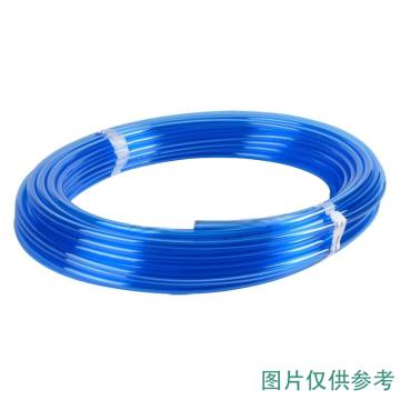 SMC 难燃性FR双层聚氨酯管，TRBU1065BU-100 外层壁厚1mm,100M/卷,蓝色 售卖规格：100米/卷