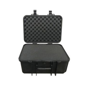安赛瑞 拉杆防水安全工具箱，材质:PP塑料,规格:50×38×26cm(外径),黑色空箱配格子棉,28512