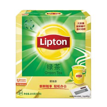 立顿（Lipton） 绿茶包商用装，S100 2g*100包 按盒起售