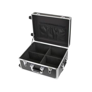 安賽瑞 便攜滑輪拉桿工具箱，材質:鋁合金,規格:60×42×26cm(外徑),黑色配隔板,28509