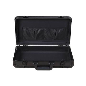 安赛瑞 手提式铝合金设备箱，材质:铝合金,规格:68×32×18cm(外径),黑色空箱,28501