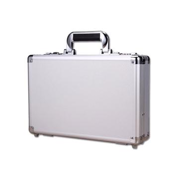 安賽瑞 手提式密碼工具箱，材質:鋁合金,規格:47×35.5×15cm(外徑),銀色箱填充棉,28476
