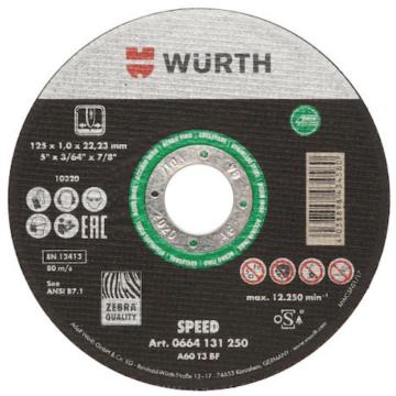伍尔特/WURTH 用于不锈钢的切割片-绿色-不锈钢，0664131000 Φ100×1×10mm 售卖规格：1片