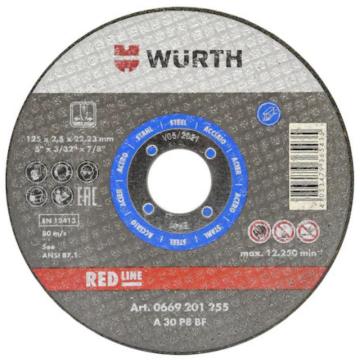 伍尔特/WURTH 切割片-钢材，0669201801 Φ180×1.8×22.23mm 售卖规格：25片/盒
