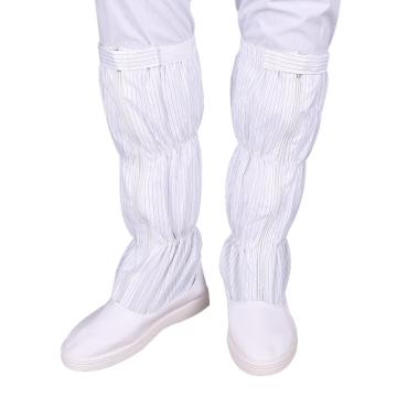 翰洋潔凈 條紋防靜電長筒靴，PVC底，H-3518 白色35 單位：雙
