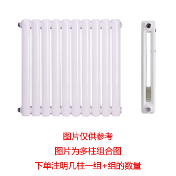 冀中暖气 钢二柱散热器6030，GZ207-2.0mm，中心距700 壁厚2.0mm，1柱/箱，不含安装及辅材 售卖规格：1柱