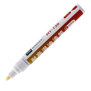 GEEMARKER 耐高温油漆笔工业陶瓷金属标记画线笔，HT-730黑色 耐1000° 2-3mm 售卖规格：1支
