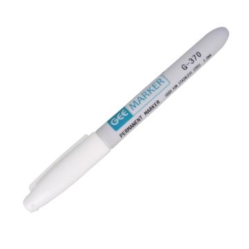 GEEMARKER 低氯无硫不锈钢记号笔-细头，G-370白色 不锈钢表面核电工业记号笔1.0mm 售卖规格：1支