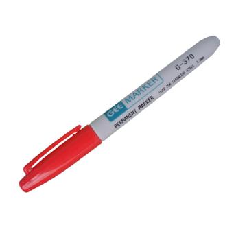 GEEMARKER 低氯无硫不锈钢记号笔-细头，G-370红色 不锈钢表面核电工业记号笔1.0mm 售卖规格：1支