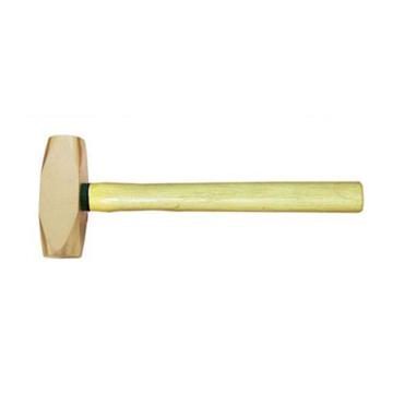 渤防 防爆黄铜欧式平锤，1407A-001 木柄，黄铜，1P 售卖规格：1把