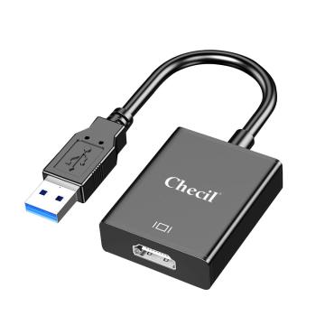 创乘/Checil USB3.0转HDMI转换器，CT032B 合金黑 售卖规格：1只