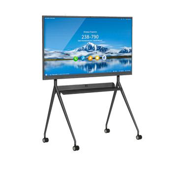 IQ 移动支架，IQ75TV-1P-（W/S/B) 智慧屏电视机落地移动支架 V型结构 一体成型 适用于60-75英寸 承重85kg 黑色 售卖规格：1套