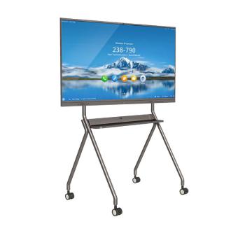 IQ 移动支架，IQ55TY-1P-（W/S/B) 智慧屏电视机落地移动支架 Y型结构 适用于50-55英寸 承重55kg 银色 售卖规格：1套
