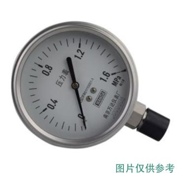 万达 压力表，YJF-F 不锈钢+不锈钢,径向不带边Φ60,2.5级,0~4.0MPa,M14*1.5 售卖规格：1个