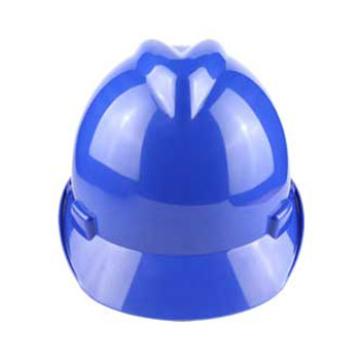 汉盾 V型ABS标准型安全帽，HD-HT03，蓝色 旋转式帽衬，Y型下颚带 售卖规格：1顶