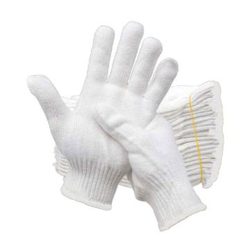 汉盾 10针本白500g涤棉加丝纱线手套，HD-500G涤棉加丝 12副/打 售卖规格：1打