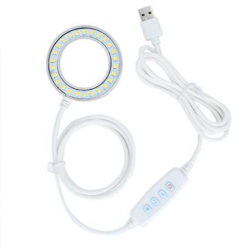 PDOK 三色灯螺纹接口环形光源，OK48T 售卖规格：1个
