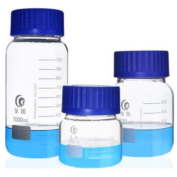 垒固 广口蓝盖试剂瓶，B-037401 250ml，GL80 售卖规格：1个