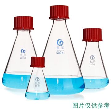 垒固 蓝盖三角烧瓶，B-037301 250ml，GL45 售卖规格：1个
